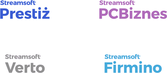 Logotypy produktowe Streamsoft