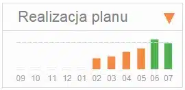 Realizacja planu w ujęciu miesięcznym