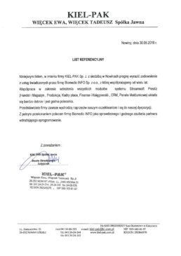 Biomedic - referencja