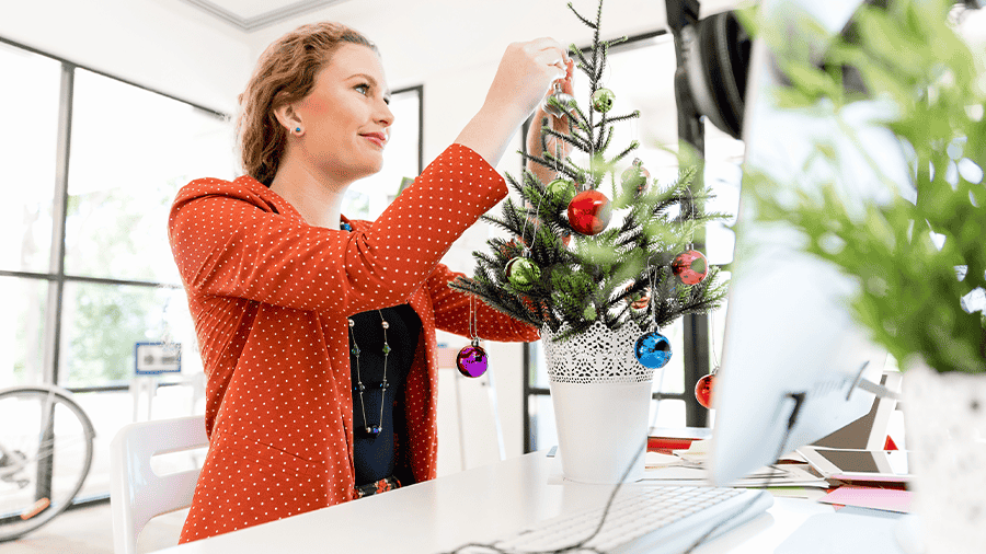 Miniaturka - wystrój świąteczny w firmie