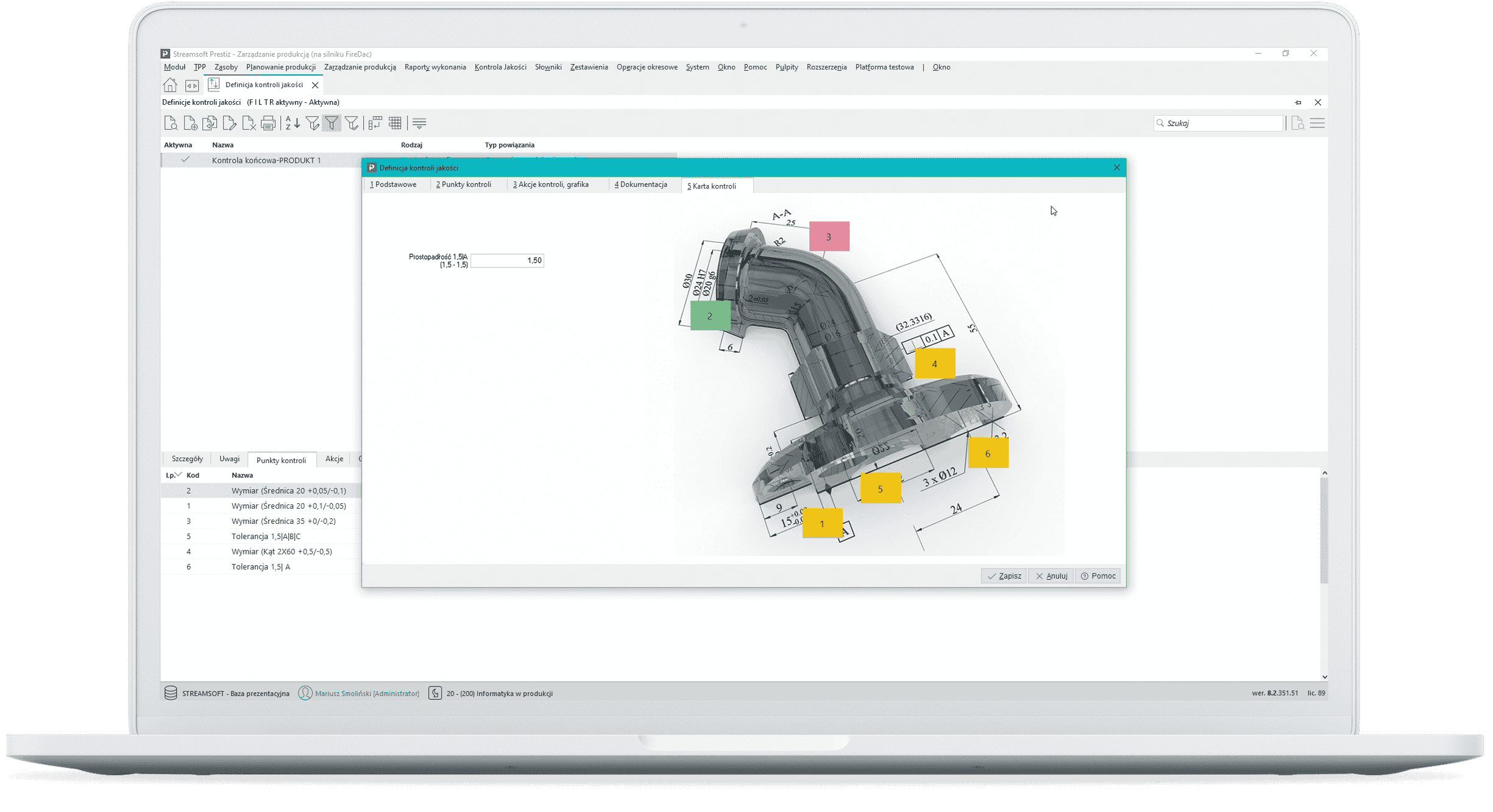 kontrola jakości mockup