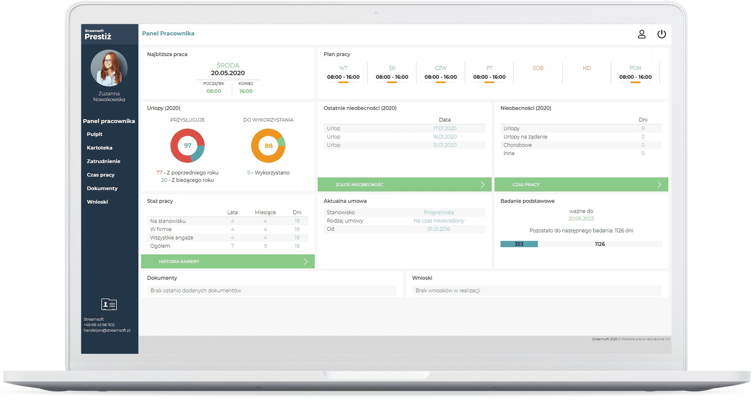 Panel Pracownika