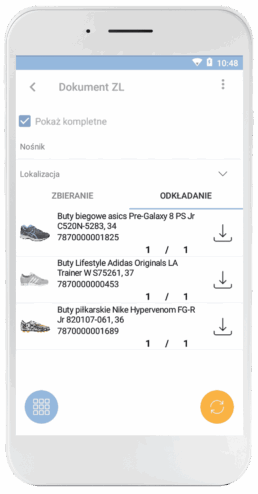 Aplikacja mobilna WMS